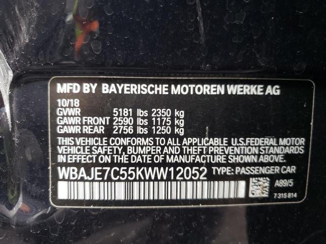 WBAJE7C55KWW12052 BMW 540 XI
