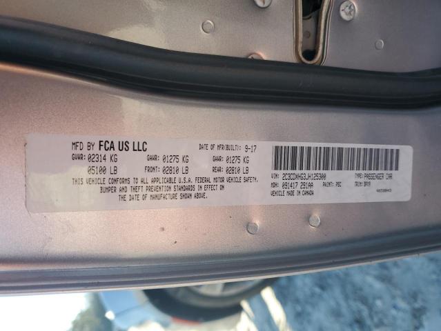 2C3CDXHG3JH125300 Dodge Charger Sxt Plus