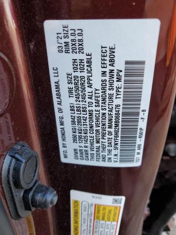 5FNYF6H02MB068476 Honda Pilot Elite