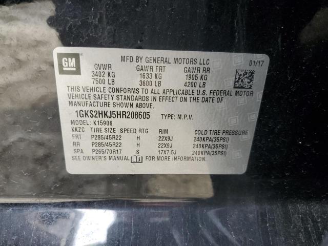 1GKS2HKJ5HR208605 GMC YUKON XL DENALI