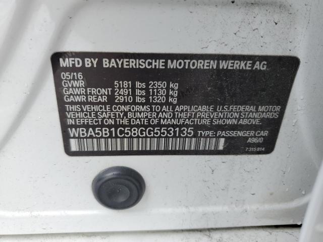 WBA5B1C58GG553135 BMW 535 I
