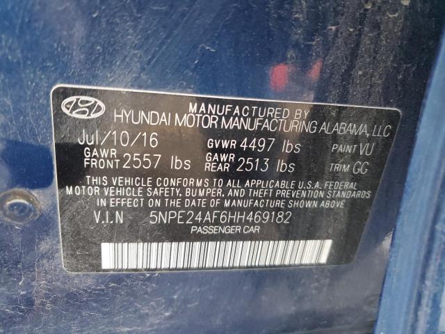 5NPE24AF6HH469182 Hyundai SONATA SE