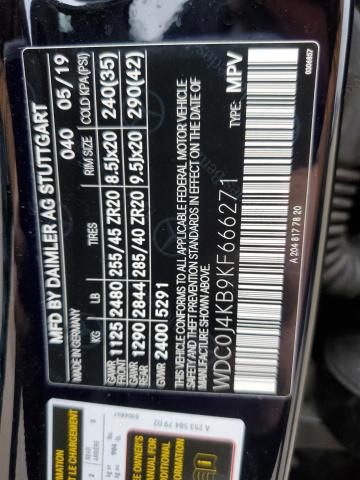WDC0J4KB9KF666271 Mercedes-Benz Glc Coupe 300 4matic