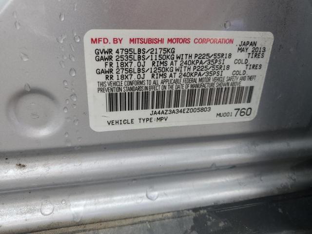 JA4AZ3A34EZ005803 Mitsubishi Outlander Se