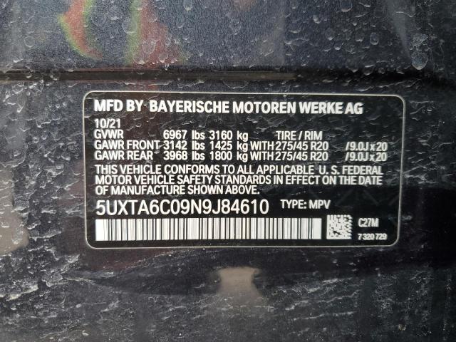 5UXTA6C09N9J84610 BMW X5 Xdrive45e