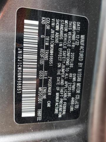 JN1BJ1CW0NW498851 Nissan Rogue Sport Sl