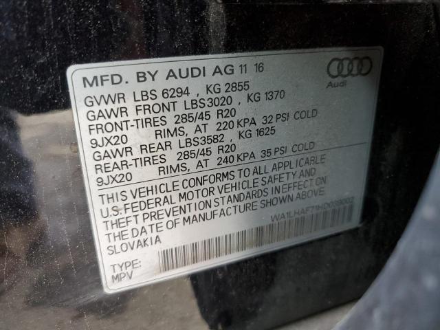 WA1LHAF71HD039002 Audi Q7 Premium Plus
