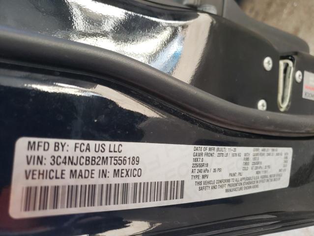 3C4NJCBB2MT556189 Jeep Compass Latitude