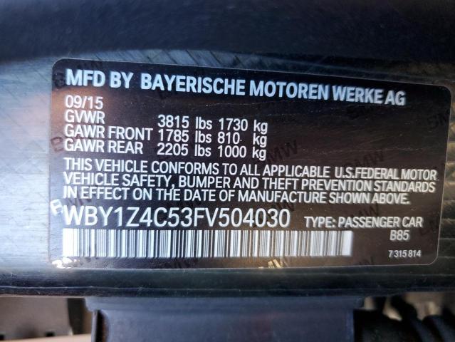 WBY1Z4C53FV504030 BMW I3 REX