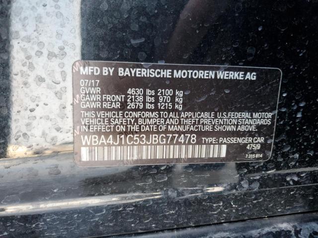WBA4J1C53JBG77478 BMW 430i Gran Coupe