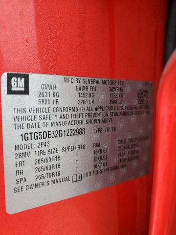 1GTG5DE32G1222988 GMC CANYON SLT