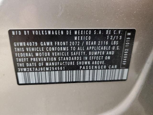 3VW2K7AJ8EM254561 Volkswagen JETTA BASE