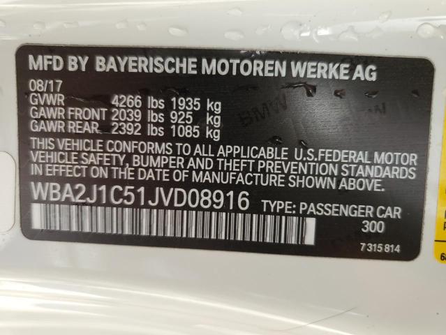 WBA2J1C51JVD08916 BMW 230I