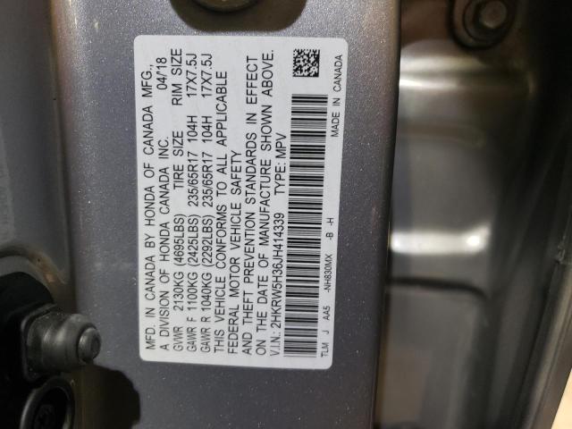 2HKRW5H36JH414339 Honda CR-V LX