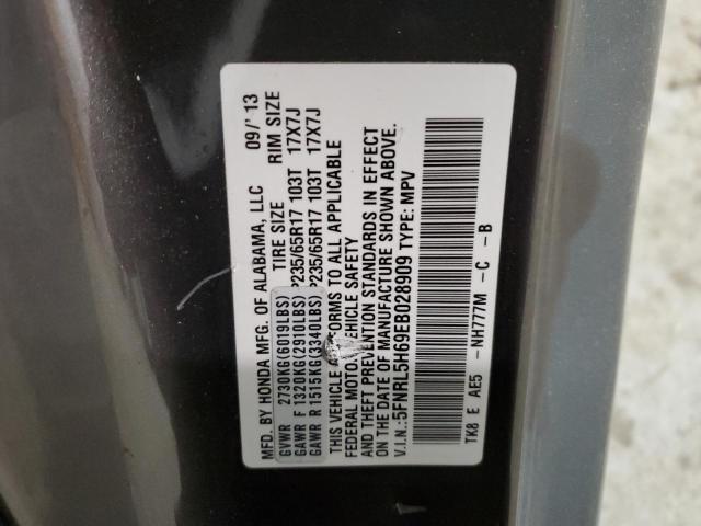 5FNRL5H69EB028909 Honda ODYSSEY EXL