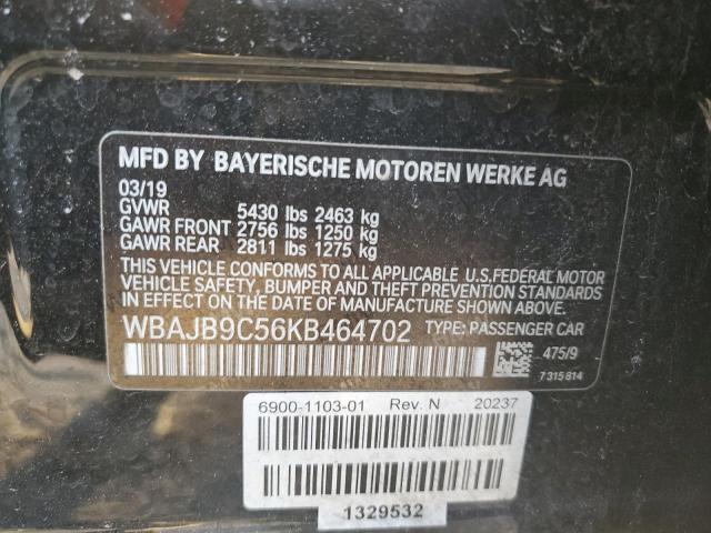 WBAJB9C56KB464702 BMW M550xi