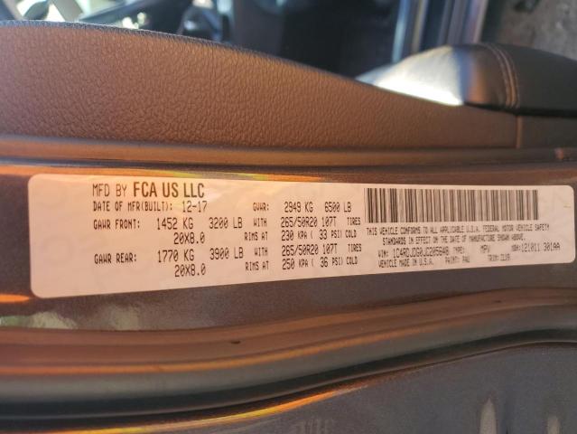 1C4RDJDG0JC205648 Dodge DURANGO GT