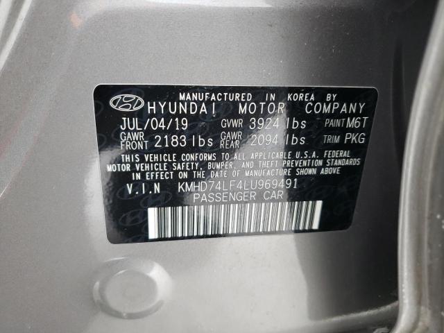 KMHD74LF4LU969491 Hyundai ELANTRA SE