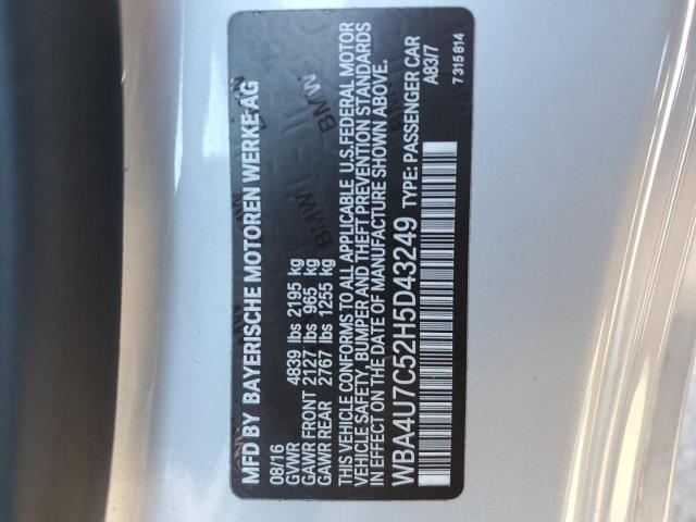 WBA4U7C52H5D43249 BMW 430I