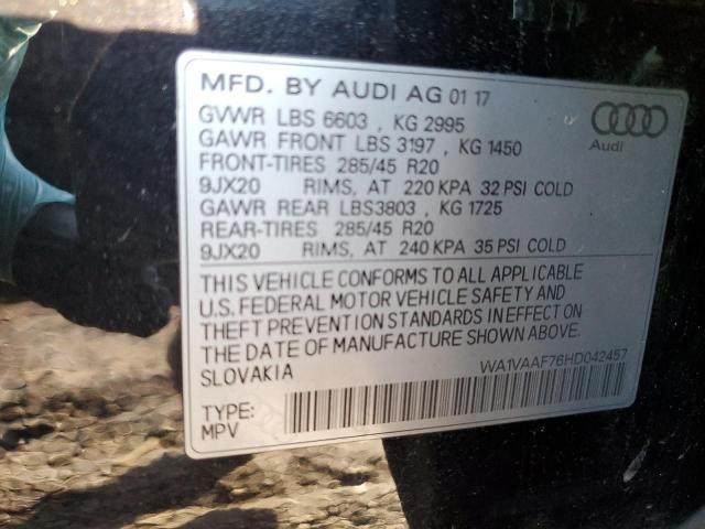 WA1VAAF76HD042457 Audi Q7 Prestige