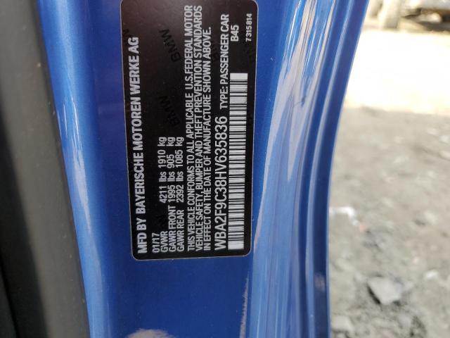 WBA2F9C38HV635836 BMW 230I