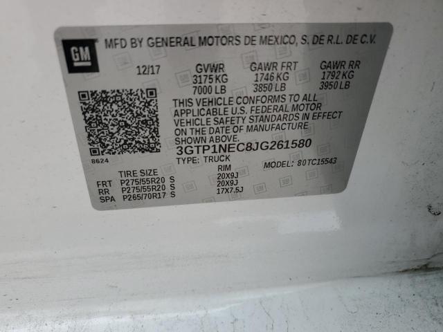3GTP1NEC8JG261580 GMC Sierra C1500 Slt