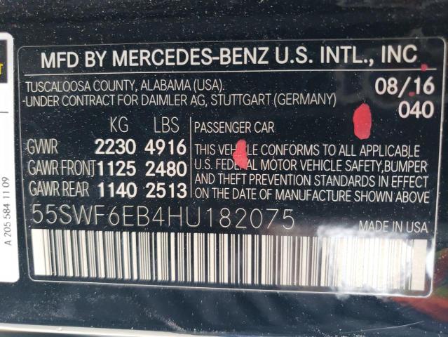 55SWF6EB4HU182075 Mercedes-Benz C 43 4matic Amg
