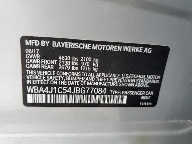 WBA4J1C54JBG77084 BMW 430i Gran Coupe