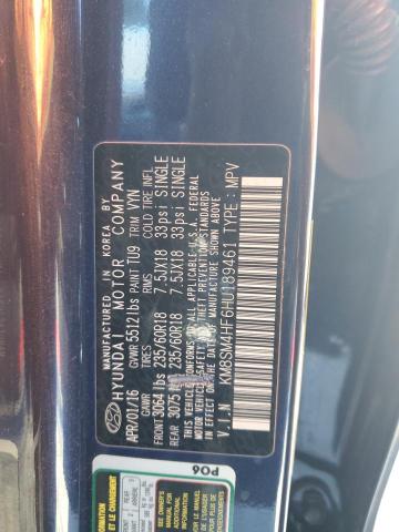 Auction sale of the 2017 Hyundai Santa Fe Se , vin: KM8SM4HF6HU189461, lot number: 139206144