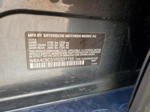 WBA4C9C51FD331155 BMW 428 Xi Gran Coupe Sulev
