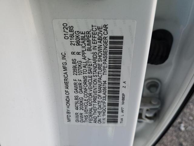 1HGCV1F33LA056794 Honda Accord Sport