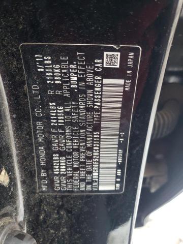 JHMCR6F52HC031185 Honda Accord Hybrid Exl