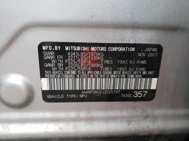 JA4AP3AU2JZ025797 Mitsubishi Outlander Sport Es
