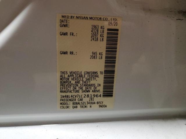 1N4BL4CV7LC281964 Nissan ALTIMA SR