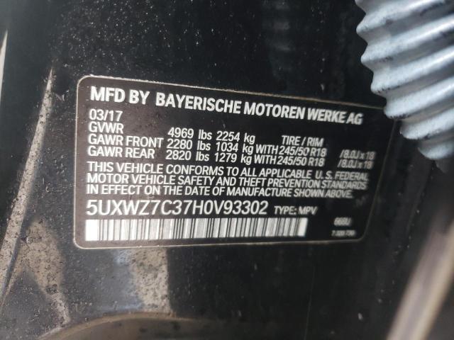 5UXWZ7C37H0V93302 BMW X3 Sdrive28i