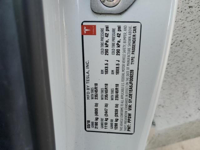 5YJ3E1EA6JF009228 Tesla MODEL 3