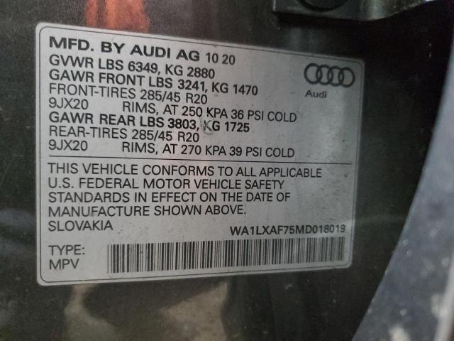 WA1LXAF75MD018019 Audi Q7 Premium Plus