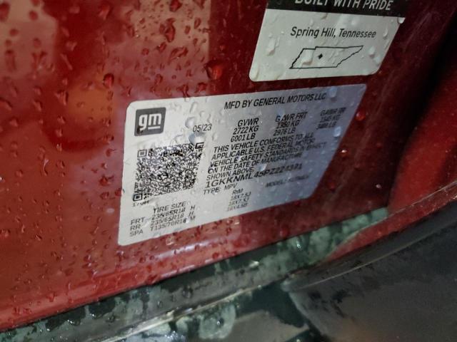 1GKKNML45PZ224391 GMC ACADIA SLT