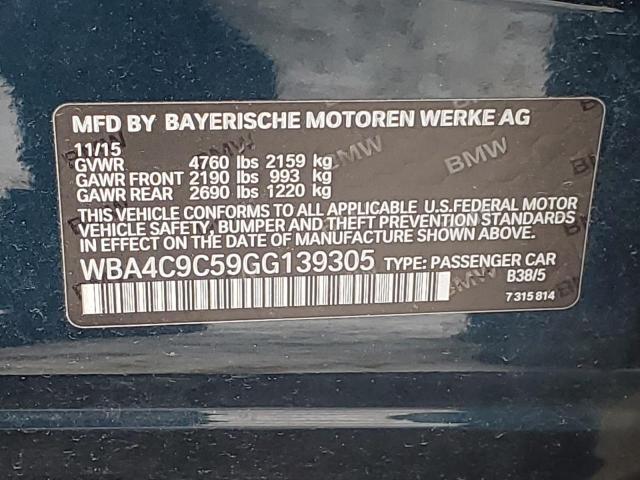 WBA4C9C59GG139305 BMW 428 Xi Gran Coupe Sulev