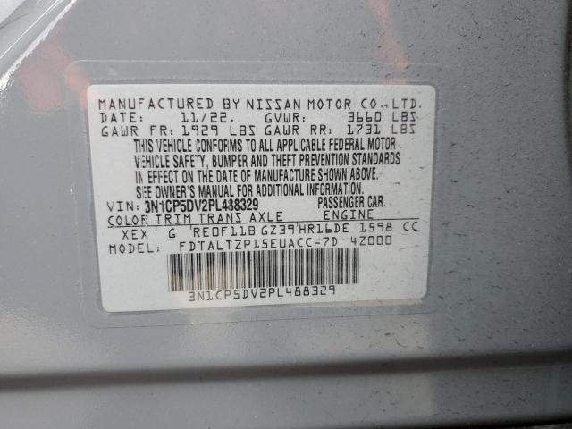 3N1CP5DV2PL488329 Nissan KICKS SR