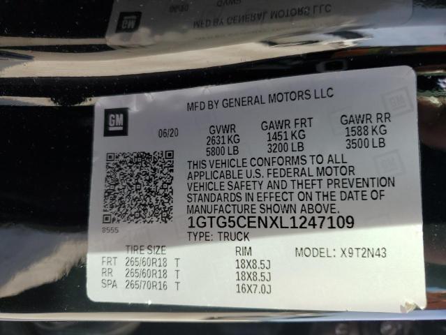 1GTG5CENXL1247109 GMC CANYON SLE