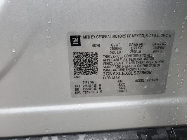3GNAXLEX8LS728628 Chevrolet EQUINOX LT