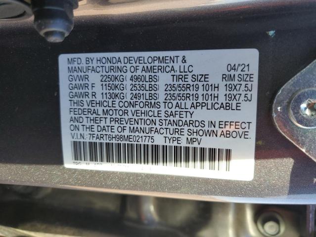 7FART6H98ME021775 Honda Cr-v Touring