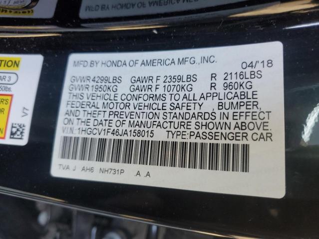 1HGCV1F46JA158015 Honda ACCORD EX