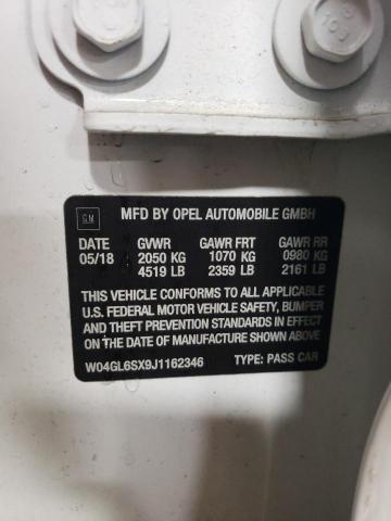 W04GL6SX9J1162346 Buick Regal Preferred