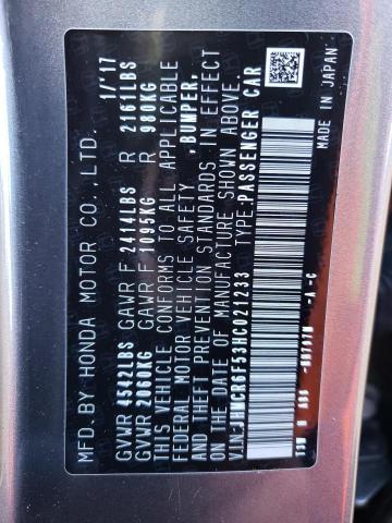 JHMCR6F53HC021233 Honda Accord Hybrid Exl