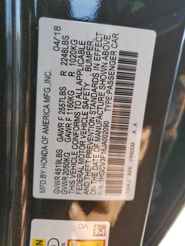 1HGCV3F16JA002090 Honda ACCORD HYBRID