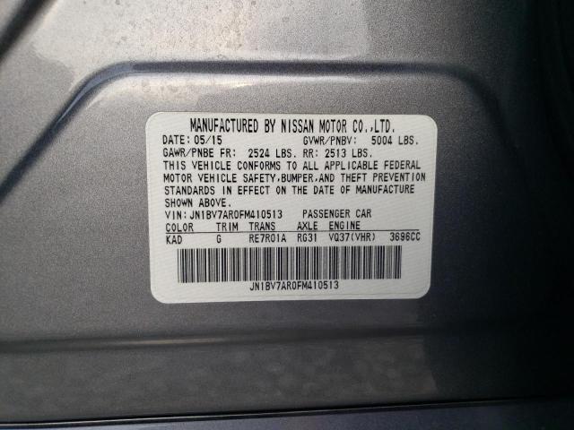 JN1BV7AR0FM410513 Infiniti Q50 BASE