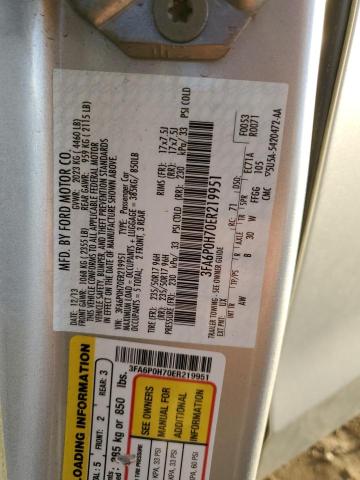 3FA6P0H70ER219951 Ford FUSION SE