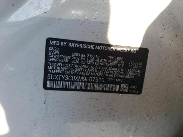 5UXTY3C0XM9E07510 BMW X3 Sdrive30i